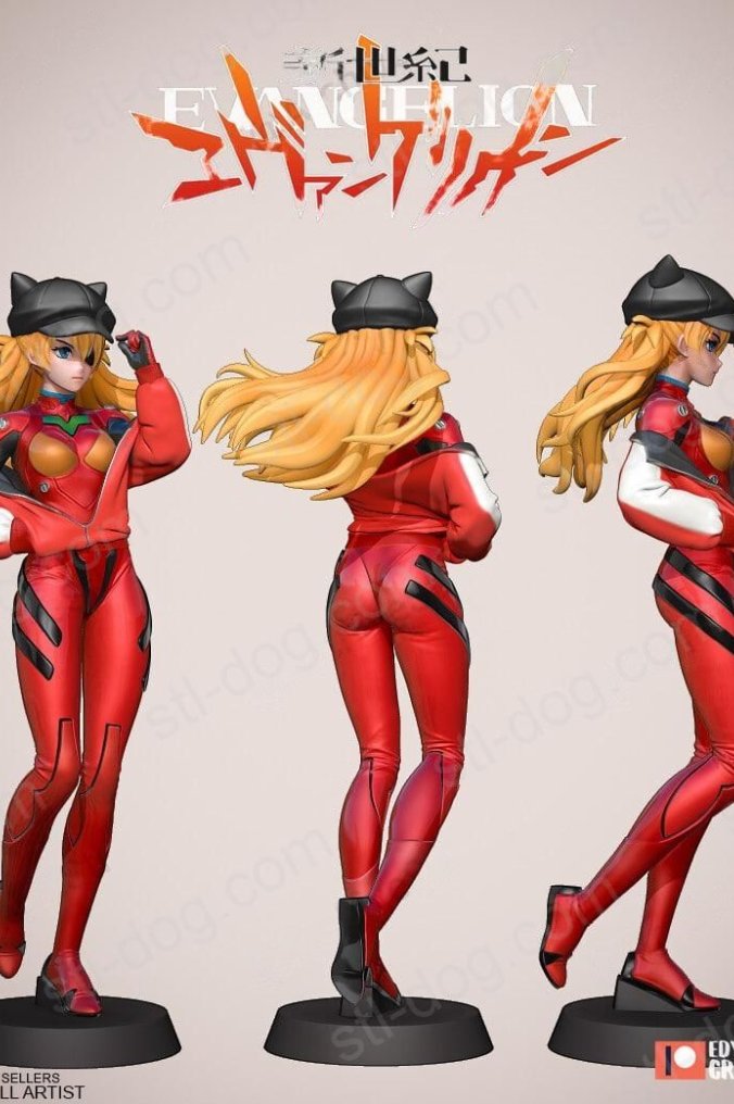 EVA 新世纪福音战士 香迷(Asuka Langley) 3D打印图纸